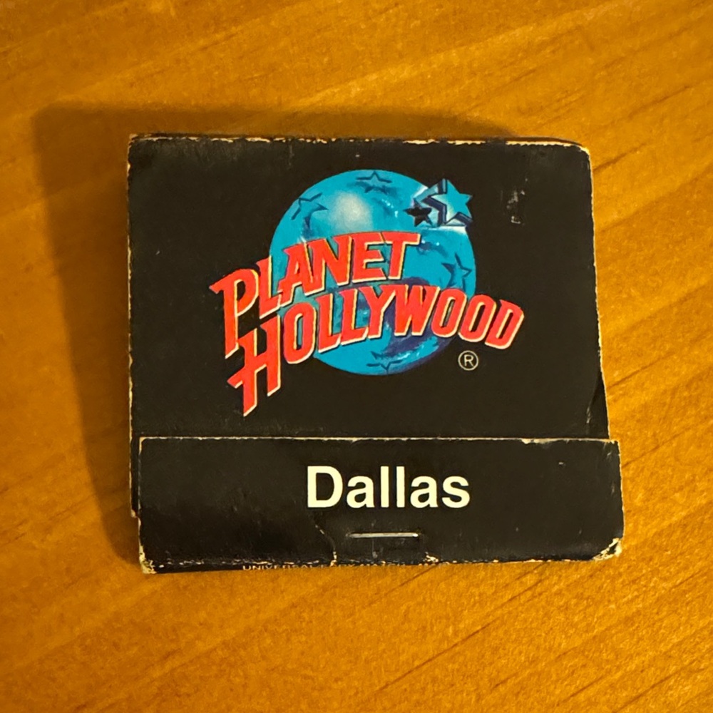 Planet Hollywood Dallas Matchbook